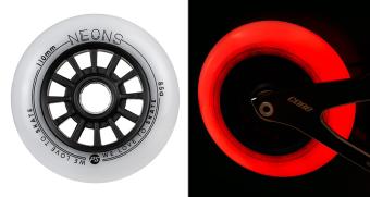 Powerslide Neons Red (Világító LED-es) 110mm/85A